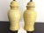 1960s Midcentury Striped Ceramic Ginger Jar Lamps & Shades - a Pair For Sale - Image 5 of 18