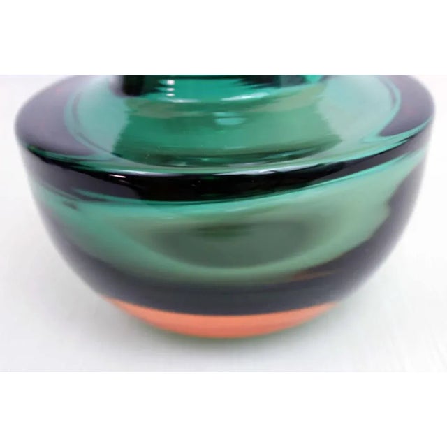 Sommerso Murano Glass Vase, 1970s For Sale - Image 4 of 11