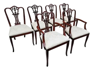 Late 20th Century Baker Furniture Dining Chairs- Set of 6