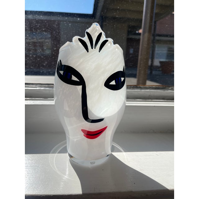 Open Minds White Vase By Ulrica Hydman-Vallien Open Minds Vase from Kosta Boda. Fun, beautiful, and quirky- the vase has...