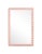 Contemporary Fleur Home Audubon Bamboo Rectangle Mirror in Salmon Berry, 24x36 For Sale - Image 3 of 3