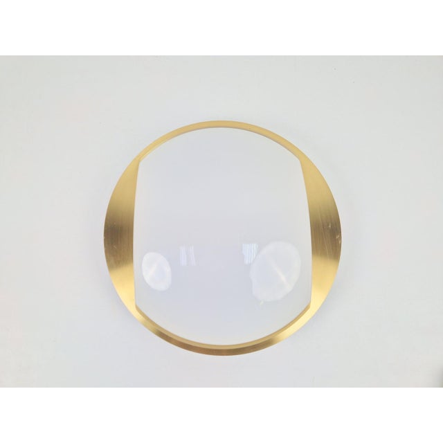 Vintage Brass and Glass Ceiling Lamp from Peill & Putzler, 1970s For Sale - Image 10 of 10