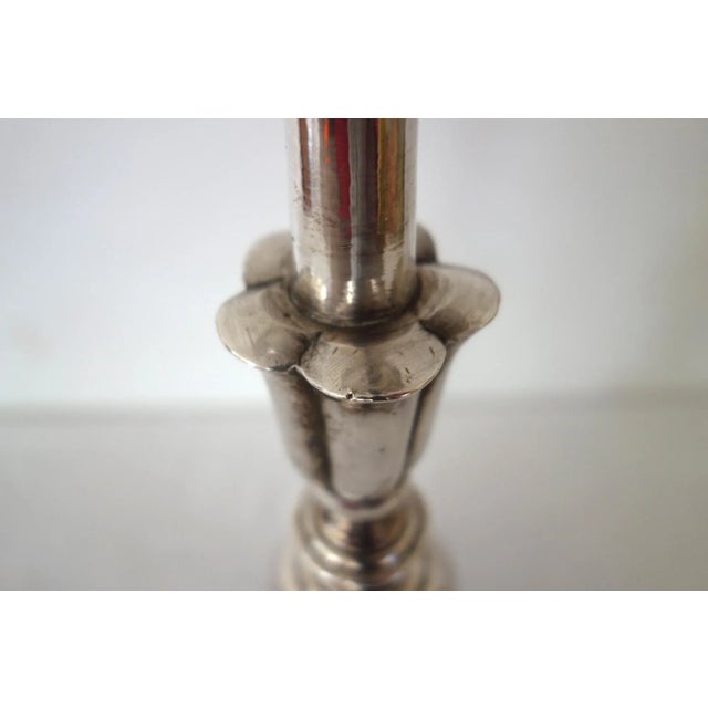 Silver-Plated Bronze Candleholder, France, 19th Century For Sale - Image 12 of 12