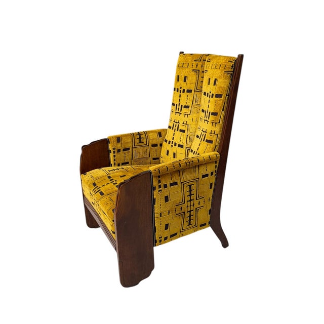 1910s Art Deco Amsterdam School Lounge Chair by Cornelis Van Der Sluys, 1918 For Sale - Image 5 of 17
