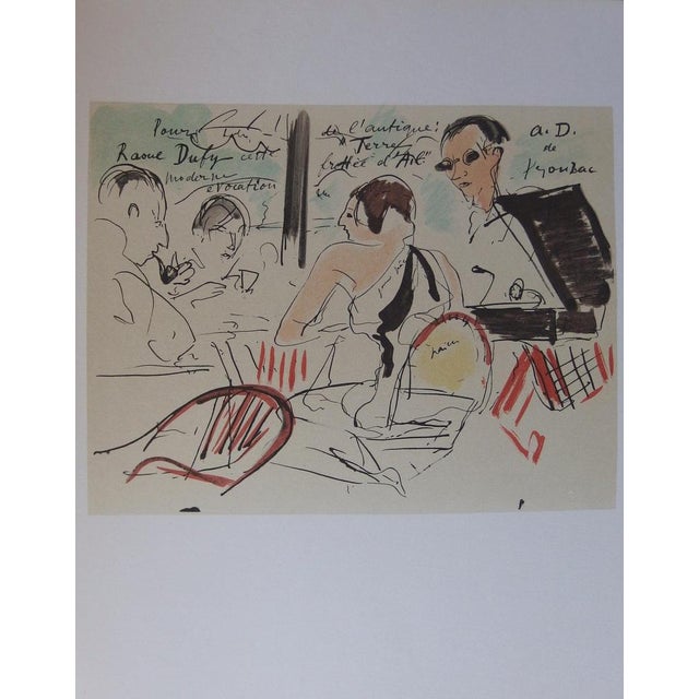 André Dunoyer De Segonzac, A la terrasse d'un café, Lithograph For Sale - Image 5 of 5