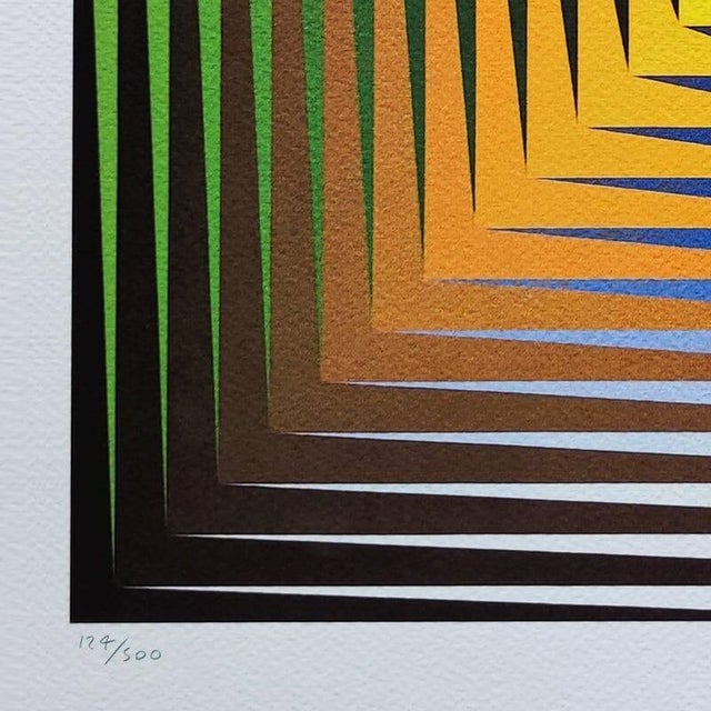Victor Vasarely, Vonal Prim, 1970s, Lithograph on Paper For Sale - Image 6 of 9