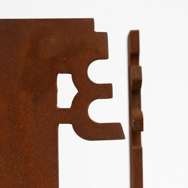 After Chillida, Abstract Sculpture, 1990s, Iron For Sale - Image 10 of 14