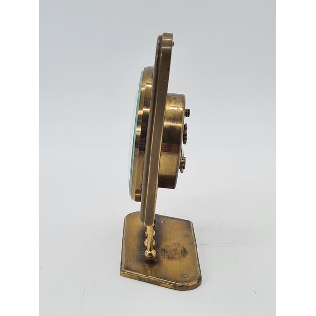 Brass 7 Jewels Table Clock from Europa, Germany, 1950s-1960s For Sale - Image 9 of 12