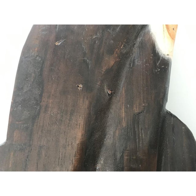 Hand Carved Wooden Big Kitten, 1970s For Sale - Image 14 of 16