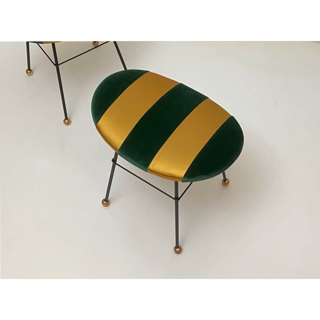 Mid-Century Modern Vintage Benches, 1950s, Set of 2 For Sale - Image 3 of 5