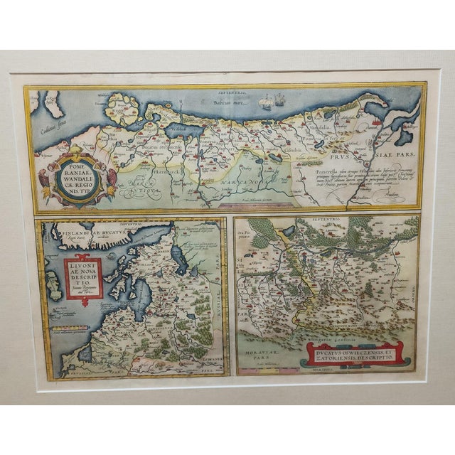 Original Map From 1580s by Ortelius of Parts Baltic, Germany, Poland, Romania For Sale - Image 4 of 9