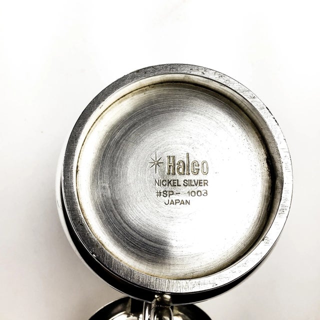 Vintage Japan Nickel Silver Pitcher For Sale - Image 11 of 12