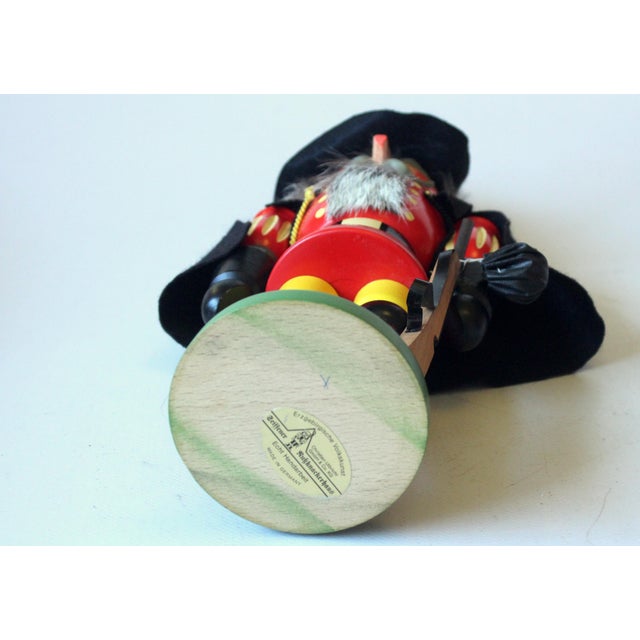 Black Traditional Original Handmade Wooden Nutcracker by Ulbricht/Erzgebirge - Vintage From the 60s For Sale - Image 8 of 10