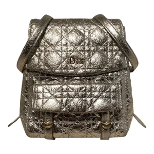Dior Stardust Silver Leather Backpack