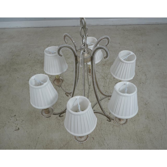 Age: Approx: 20 Years Old Details: Quality Construction Beaded Trimmed Metal Frame Ready To Be Mounted By Your Electrician...