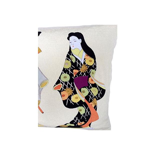 Silk Japanese Geisha Pillow Chairish