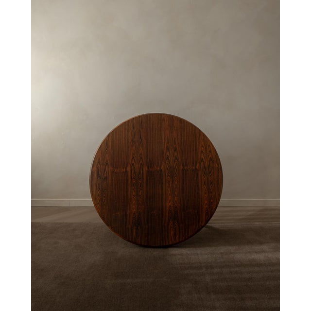 Mid-Century Round Model 283 Coffee Table in Rosewood by Johannes Andersen for CFC Silkeborg, 1960s For Sale - Image 6 of 18