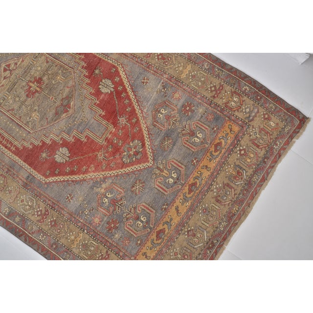 1960s 1960s Oushak Handknotted Floral Carpet For Sale - Image 5 of 9