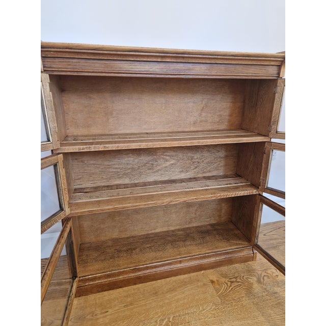 Vintage Minty Limited Oak Barrister Bookcase, 1930s For Sale - Image 13 of 14
