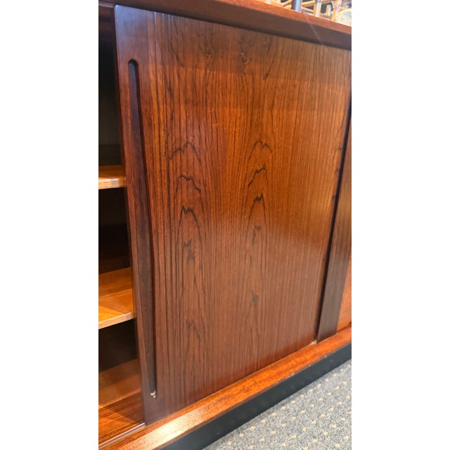 Vintage Danish Modern Rosewood Dresser or Sideboard by Dyrlund, Denmark For Sale - Image 9 of 14