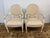Design Plus Gallery presents a Pair of French Louis XVI Style Armchairs from Ethan Allen. Each armchair has an oval...