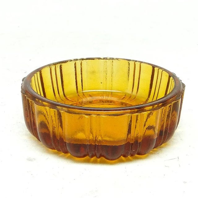 Art Deco Salt Holder from Zabkowice Glassworks, Poland, 1930s For Sale - Image 3 of 5
