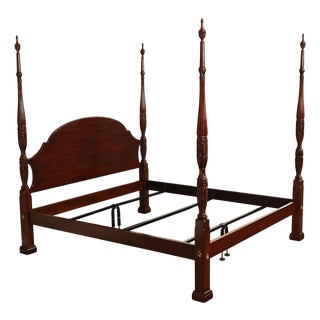 Henkel Harris Mahogany King Four Poster Bed Style 151 For Sale