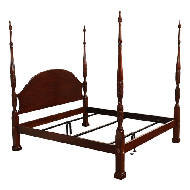 Henkel Harris Mahogany King Four Poster Bed Style 151 For Sale