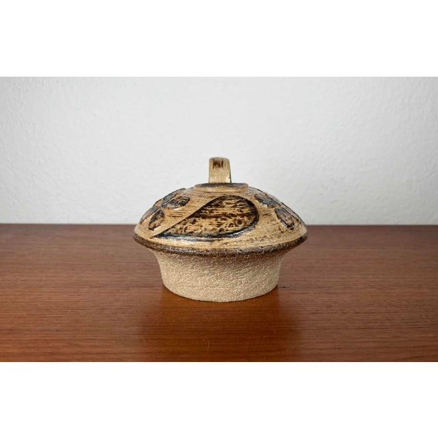 Mid-Century Modern Danish Studio Pottery Mushroom Candleholder in Stoneware by Haico Nitzsche for Søholm, 1960s For Sale - Image 16 of 18