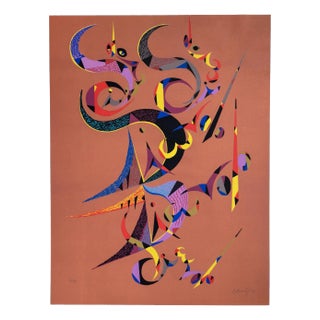 Rafael Alberti, Composition, Original Lithograph, 1972 For Sale