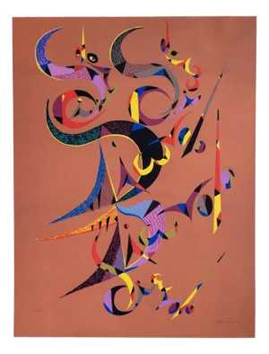 Rafael Alberti, Composition, Original Lithograph, 1972