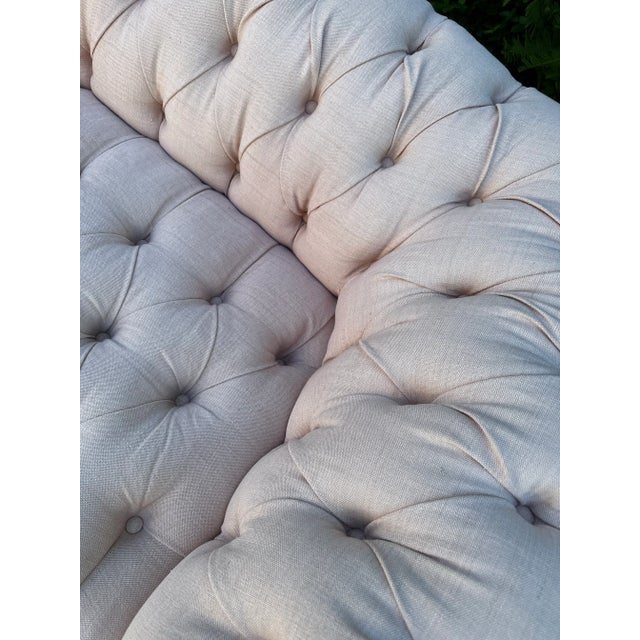 Contemporary Chesterfield Style Sofa by Canvas Usa For Sale - Image 3 of 10