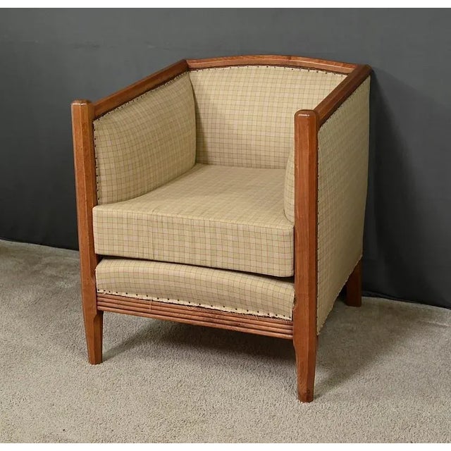 Art Deco Beech Armchair, 1930s For Sale - Image 12 of 15