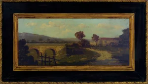Antonio Tucci, Contryside Landscape, Italy, 1990s, Oil on Canvas, Framed