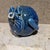 AMBIANIC presents 1970s Blue Cat Piggy Bank Art Pottery Coin Bank 5 h x 5.5 w x 5.5 d Original vintage condition Refer to...