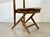 Wooden and Straw Folding Seat Coat Stand, 1960s For Sale - Image 10 of 16