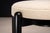Mid-Century Modern Móveis Cimo Round Stool in Ebonized Wood With Metal Sabots, Brazil, 1950s — Newly Upholstered in Warm Ivory Bouclé For Sale - Image 3 of 9