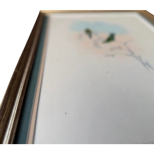 Antique c.1861 John Gould Hummingbird Lithograph & Text Framed Gallery Display For Sale In Columbus - Image 6 of 11