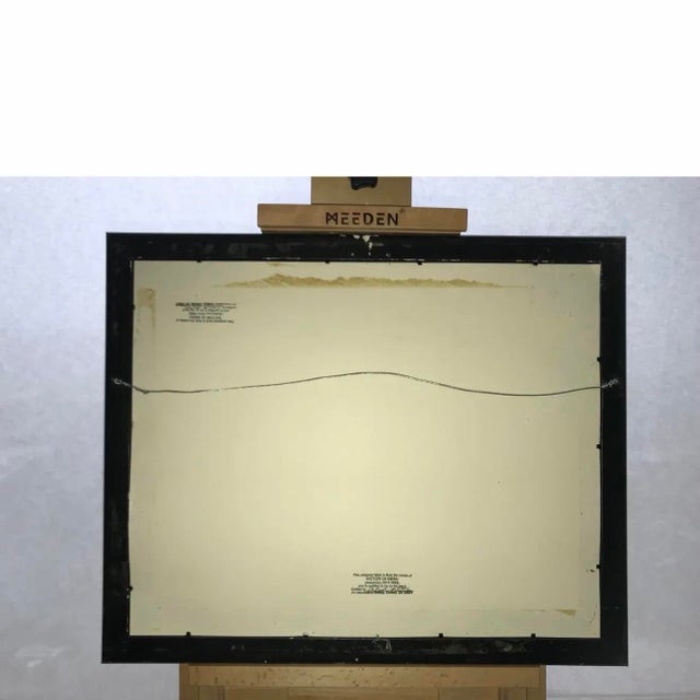 Brown Coa Stamped on Back Victor DI Gesu Mid 20th Century Private Collection Ca Artists Wall Art Mobsters 30’s Disney Early Piece For Sale - Image 8 of 9