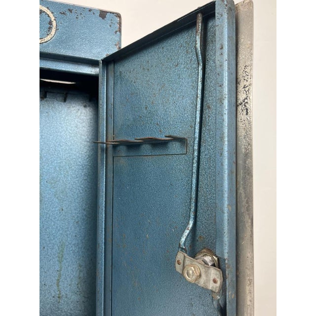 Vintage Industrial Metal Wall Mounted Tool Storage Cabinet, 1950s For Sale - Image 6 of 14