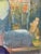 1920s Antique French Oil Painting : 1920’s “Orientale” With Rich, Colorful Texture For Sale - Image 5 of 12