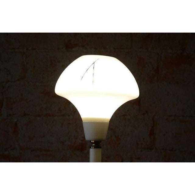 Mid-Century Table Lamp in Brass, Steel and Glass, Czech, 1960s For Sale - Image 9 of 11