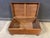 Campaign 19th C. English Brass Bound Camphor Wood Campaign Trunk For Sale - Image 3 of 9
