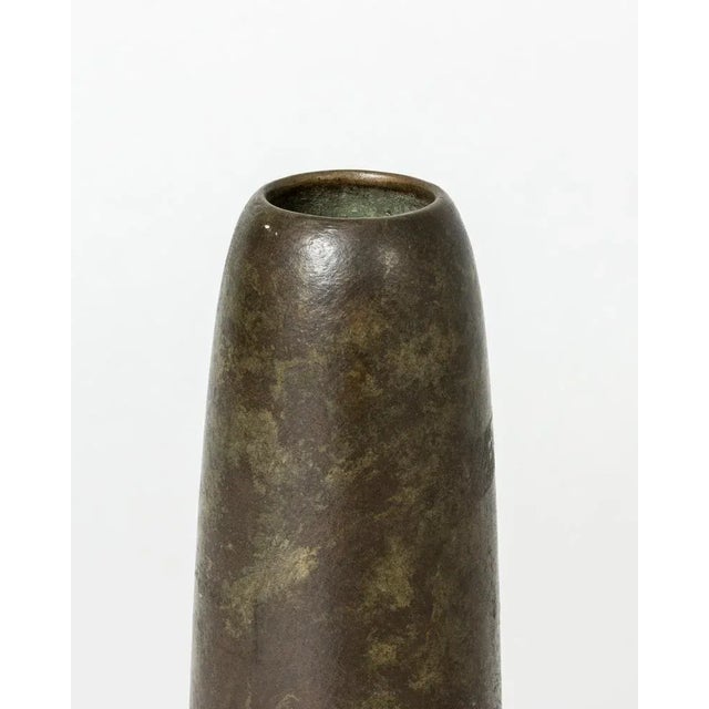 Art Noveau Bronze Vase by Hugo Elmqvist, 1890s For Sale - Image 3 of 9