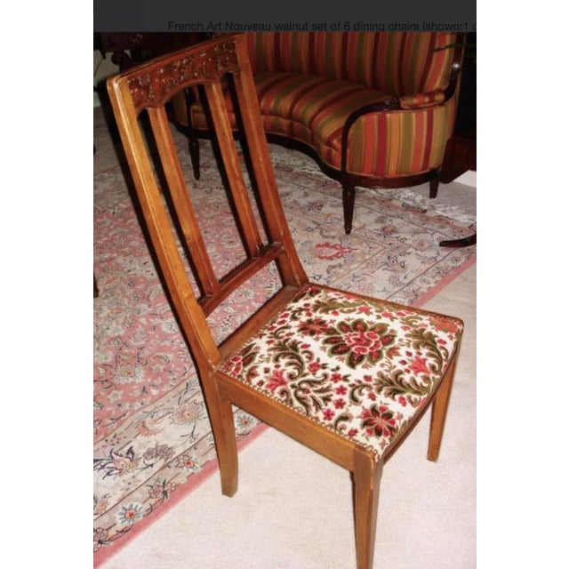 French Art Nouveau Chairs -Set of Four For Sale In San Francisco - Image 6 of 16