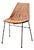 Basket Chair in Rattan and Black Metal by Gian Franco Legler, 1950s For Sale
