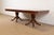 Baker Furniture Company Baker Furniture Style Italian Regency Inlaid Banded Burl Wood Double Pedestal Dining Table, Newly Restored For Sale - Image 4 of 10