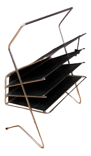 German Vox Newspaper Magazine Rack, 1960s