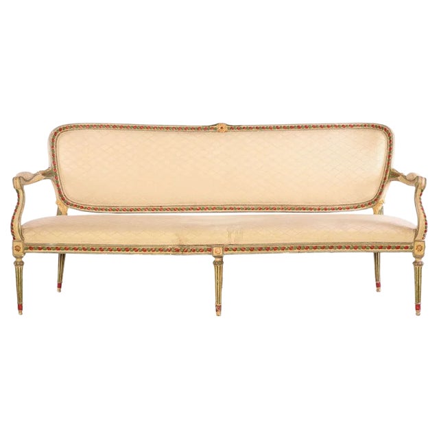 18th Century North Italian Painted Sofa For Sale