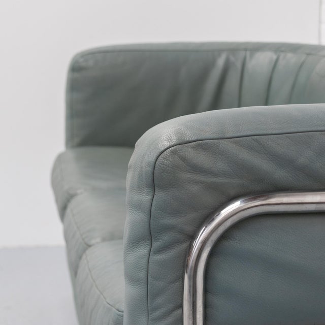 Green Onda Three-Seater Sofa by De Pas, Durbino and Lomazzi for Zanotta, 1980s For Sale - Image 8 of 13